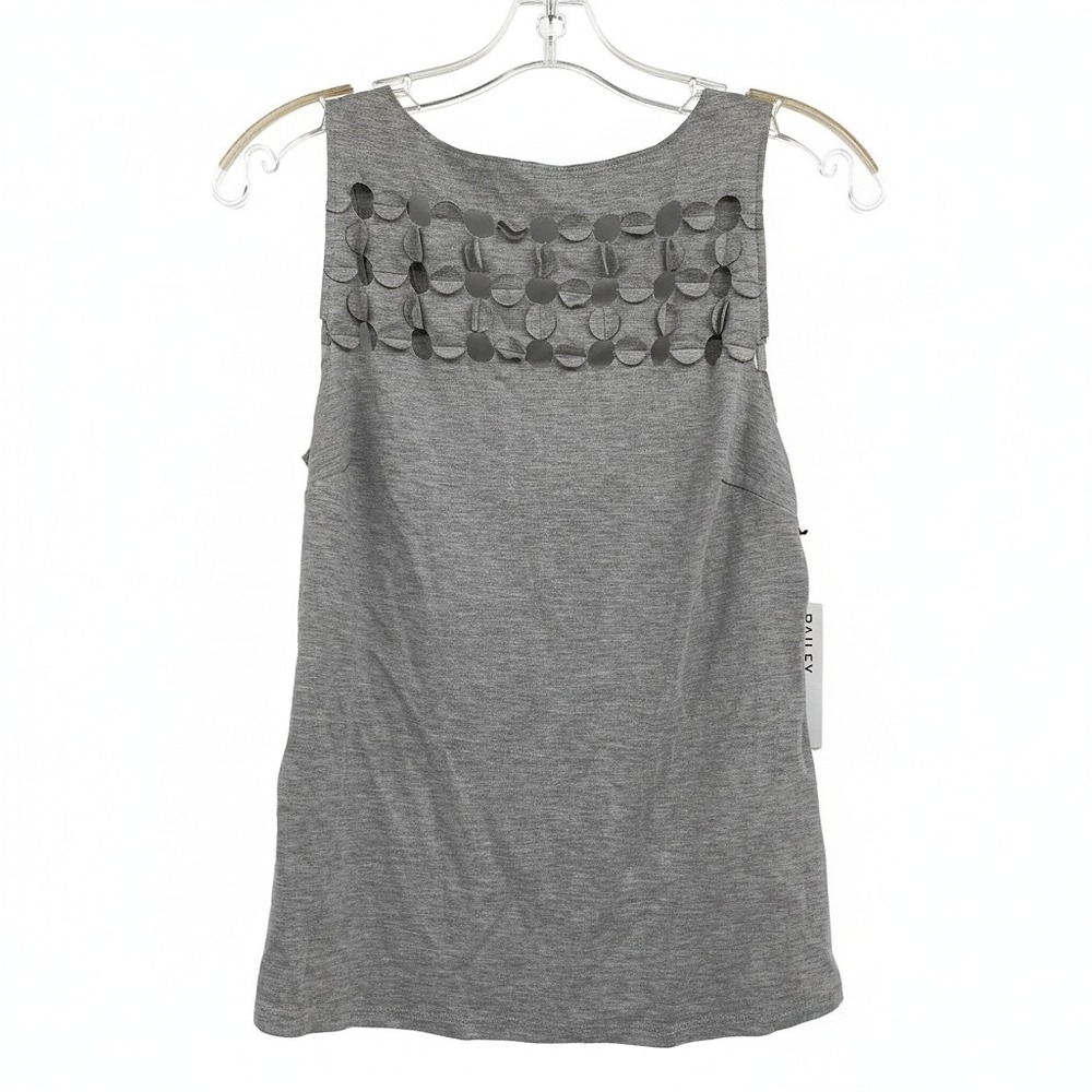 Bailey 44 Gray Circle Cut-Out Tank Top | Womens XS